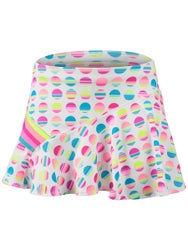 Lucky in Love Girl's Retro Sunset Skirt