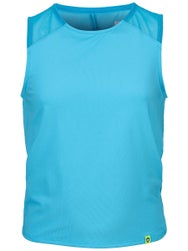 Lucky In Love Girl's Tie Break Tank - Blue