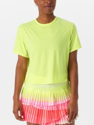 Lucky In Love Women's L-UV Power Box Top - Lemon