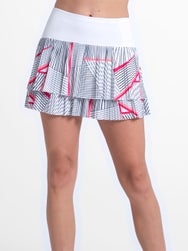 Lucky in Love Women's Glow Set Geo Pleat Skirt