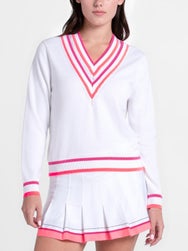 Lucky in Love Women's Glow Set Victory V-Neck Sweater