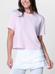 Lucky In Love Women's L-UV Power Box Top - Pink