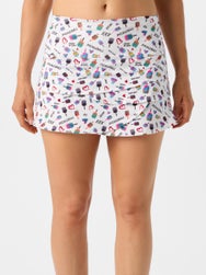 Lucky In Love Women's Pickleball Medley Scallop Skirt
