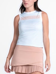 Lucky in Love Women's Riviera Breeze Stripe Muscle Tank
