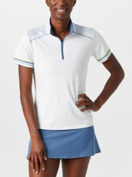 Lucky In Love Women's Steel Going Strong Ace Polo