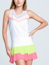 Lucky In Love Women's Sunset Spin Tie Back Tank