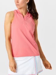 Lucky In Love Women's Retro Seamless Sleeveless Polo