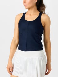 Lucky in Love Women's Core Scoop Neck Rib Tank - Navy