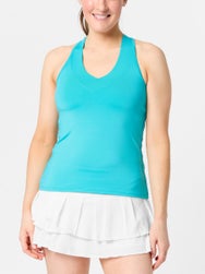 Lucky In Love Women's Core V-Neck Tank - Ocean