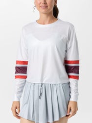 Lucky In Love Women's Metallic Long Sleeve