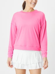 Lucky in Love Women's L-UV Hype LS Top - Pink