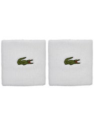 Lacoste Men's Doublewide Wristbands White