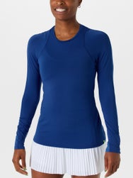 Lucky In Love Women's L-UV Breeze Long Sleeve - Blue
