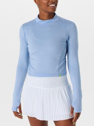 Lucky in Love Women's L-UV Mock Long Sleeve - Powder