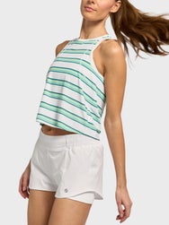 LIJA Women's Match Point Shift Stripe Tank