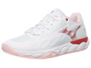 Mizuno Wave Enforce Court Wh/Pinkesque Women's Shoes 