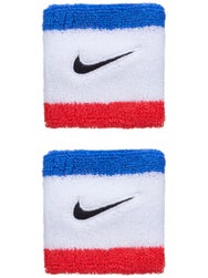 Nike Swoosh Singlewide Wristbands 2 Pk Royal/Red/Black