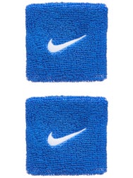 Nike Swoosh Singlewide Wristbands 2 Pk Royal/White