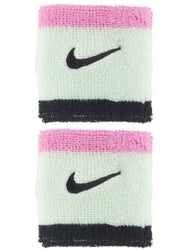Nike Swoosh Singlewide Wristbands 2 Pk Volt/Pink