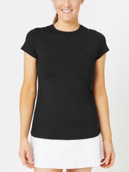 Sofibella Women's UV Cap-Sleeve - Black