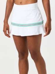 Sofibella Women's Green Spirit Wave Trim Skirt