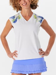 Sofibella Women's Kaleidoscope Raglan Cap Sleeve