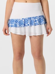 Sofibella Women's Santorini Ruffle Tier Skirt - White