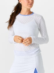 Sofibella Women's Spring Tide Mesh Long Sleeve