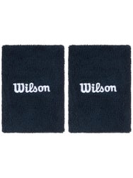 Wilson Core Doublewide Wristbands - Navy
