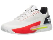 Wilson Rush Tour 5 Clay White/Black/Red Men's Shoes