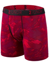2UNDR Men's Swing Shift 6" Boxer Brief Red S