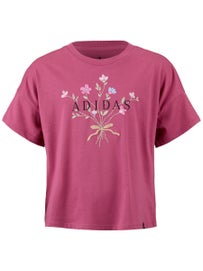 adidas Girl Fall Graphic Top Magenta XL