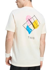 adidas Men's Fall 90's Court Graphic Top Cream XXL