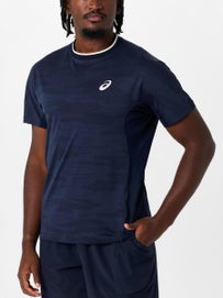 Asics Men's Fall Match Jacquard Top Navy S