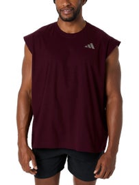 adidas Men Fall Slam Oversized Slvlss Top Maroon S