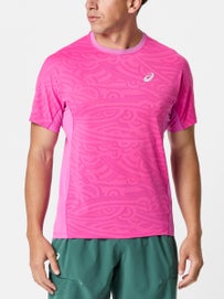 Asics Men's Spring Match Jacquard Top Pink S