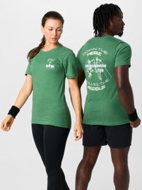 Ace The Moon Unisex Down Middle T-Shirt Green S