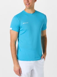 Babolat Men's Play Crew Neck Tee Cyan Blue XXL