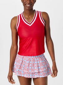 Bubble Women's Claire Tank Red/Wh XS