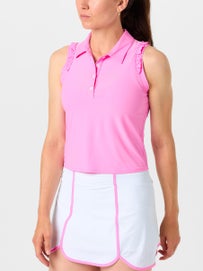 Bobbe Wms Farah Rally Polo Tank Pink Sorbet XL