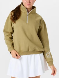 CourtLife Wms Happiest Court 1/4 Zip Camel S/M