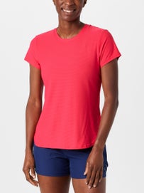 Head Women's Shadow Stripe Top Red L