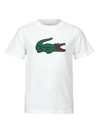 Lacoste Boy's Core Croc Sport T-Shirt White 12A