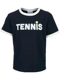 Lacoste Boy Spring Tennis Ringer T-Shirt Navy 14A