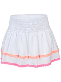 Lucky In Love Girl's Core Smock Skirt White XS