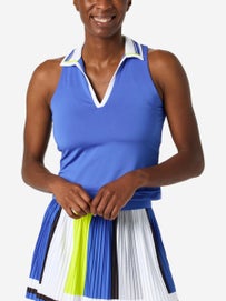 Lucky in Love Wms Bold Polo Tank Parisian Blue XL