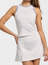 LIJA Women's Born to Play Varsity Tank White XL