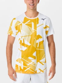 Mizuno Men Fall Shadow Graphic Top Wh/Yellow XL