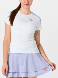 Mizuno Women's Fall Print Top Wh/Blue L