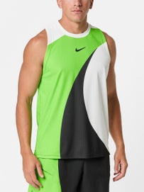Nike Men's Spring Sleeveless Print Top Green L